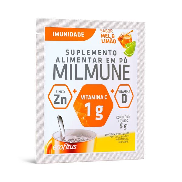 Milmune Concentrado 5gr Sache Mel E Limao